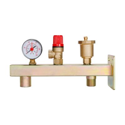 China Modern Design DR-7101 Brass Safety Valve With Manometer for Industrial Applications for sale