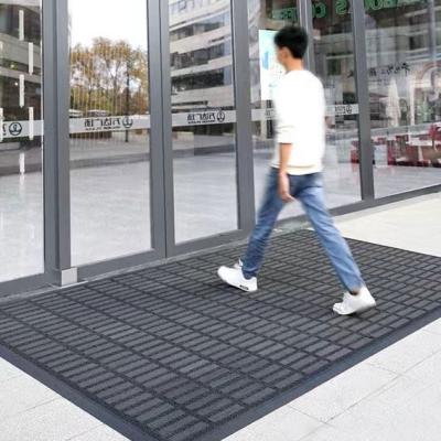 China Outdoor Commercial Entryway Door Mat Interlocking Tiles Design 1.6 CM for sale
