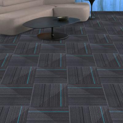 China Fireproof Removable Office Nylon Modular Carpet Tiles 60X60CM for sale