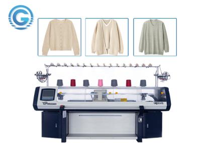 China Sports Cardigan Flat Bed Knitting Machine 8G / 9G / 10G for sale