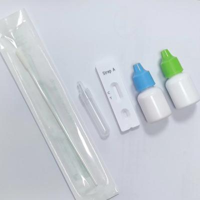 China One Step Group A Strep A Rapid Test Kit Streptococci Antigen Rapid Test Kit With Swab for sale