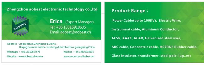 Different size of PP-Y cable(NYM-J) 2.5 MM2
