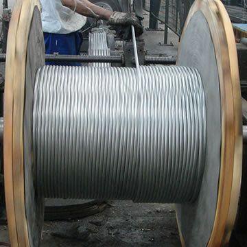 ACSR Aluminum Conductor Steel Reinforced is used as bare overhead transmission cable and as primary and secondary distribution