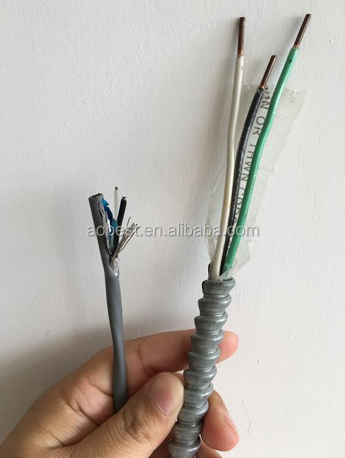 Explosion proof Instrument cable 1pair AWG16 with CORRUGATED METAL ARMOR OF AC90 Galvanized