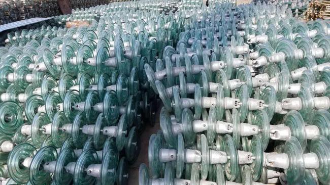 Toughened glass disc suspension insulator U120BSP for Uzbekistan