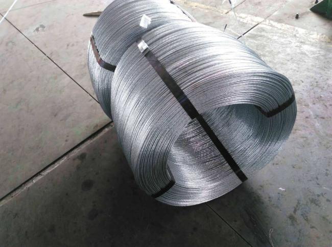 China GOLD SUPPLIER standard 1x7 galvanized steel guy wire 50 mm2 under ASTM standard