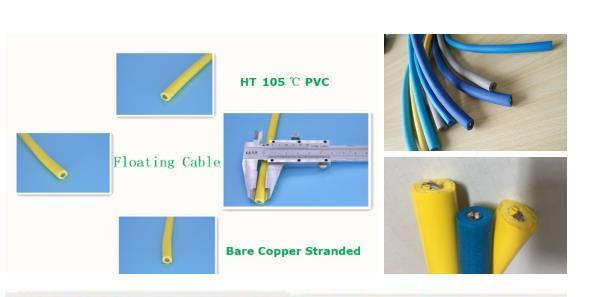 Waterproof underwater twisted pair AWG12 Neutrally Buoyant Tether Cables