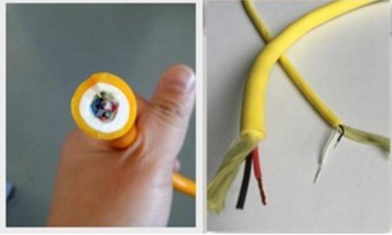 Waterproof underwater twisted pair AWG12 Neutrally Buoyant Tether Cables