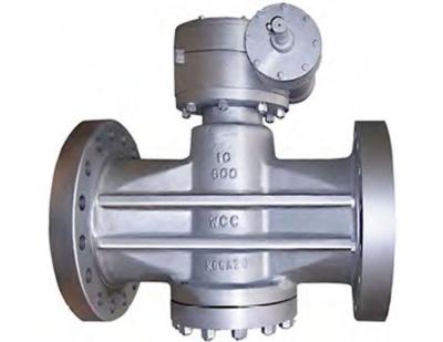 China Steel Electric Plug Valve Pressure Balance Handle Or Gear Operation for sale