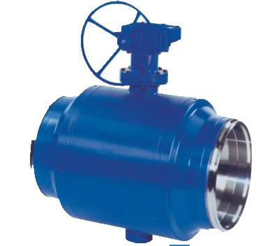 China Industrial Carbon Stainless Steel Ball Valve Full Welded Body Blue Color for sale