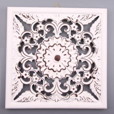 China Mdf wood white wall art home decor for sale