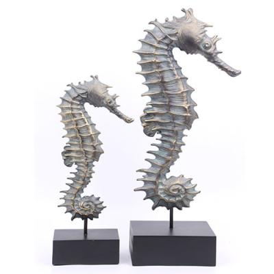 China Seahorse on stand in wood for sale