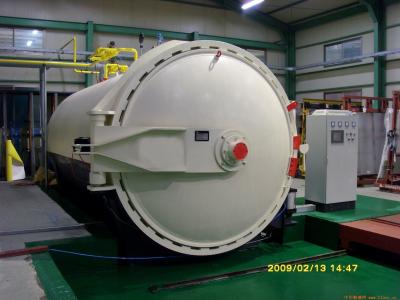 China Aerated Concrete Block Wood Rubber Glass Autoclave For Aac Block Plant Φ3m for sale