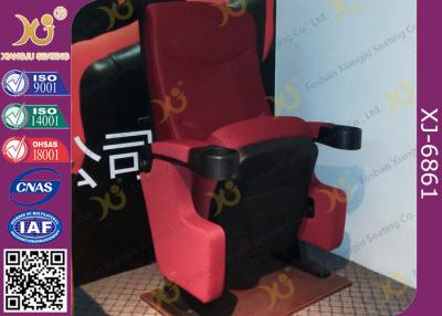 China Automatic Return PP back Movie Theater Chairs Floor Fixed With Folding Cupholder for sale