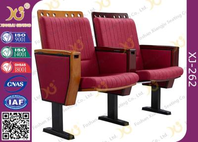 China Molded Foam Low Back Stadium Theater Seating With MDF Writing Pad Spring Return​ for sale