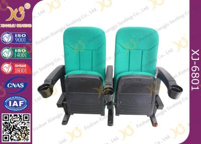 China Multi Color Plastic Folded Theater Stadium Seating With Cup Holder OEM / ODM for sale