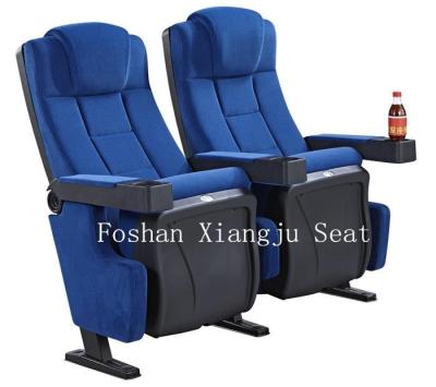 China 580MM Width Molded Foam Movie Theater Chairs Leather / Fabric Automatic Soft Return for sale