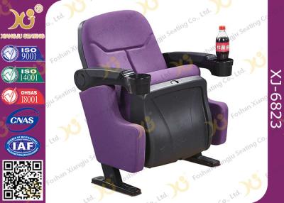 China Indoor Theater Auditorium Movie Theater Chairs Stadium Seating With Cup Holder for sale