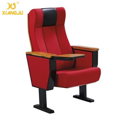 China Beech Wood Interlocking Seat Auditorium Lecture Hall Seating With Folding Armrest for sale