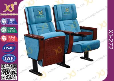 China Attractive Durable Metal Feet Auditorium Theater Seating With Flat Writing Pad for sale