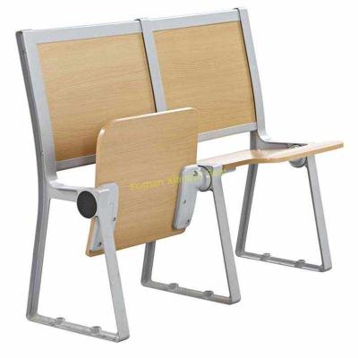 China University / College Classroom Furniture / Student Desk And Chair Without Armrest for sale