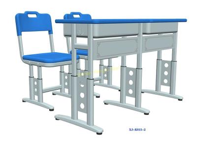 China Standard Ergonomics Study Double Seat School Desk And Chair Set Enviornmental Friendly for sale