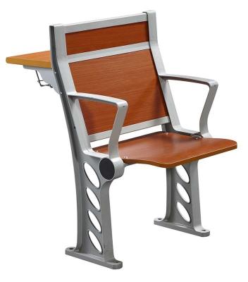 Chine Le bois de cerise a armé la chaise de meubles/étudiant de salle de classe d'université avec le bureau fixe de Tableau à vendre
