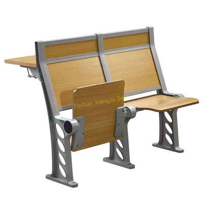 China Beige College Stadium Amphitheater Chair And Fixed Desk Multiple - Plywood Floor Mount Stand Feet for sale