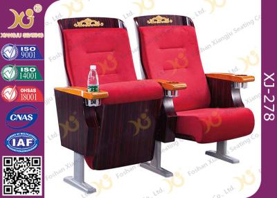 China Folded Up Plywood Aluminum Auditorium Lecture Hall Seating With Cup Holder For University for sale