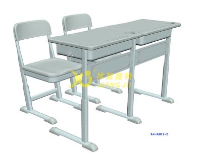 China K011-2 Double School Desk And Chair With 4 Balance Adjustment Mechanisms for sale