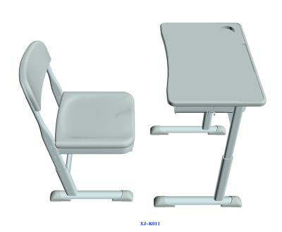 China Solas tabla moderna y silla del estudiante K11 fijadas con el material del HDPE del surco en venta