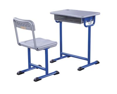 China Hollow PP Blue Student Desk And Chair Set For Tranning Room 5 Years Warranty for sale
