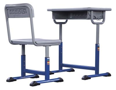 China Student Study Table And Chair Set Lifting 1.5mm Iron Aluminum Frame for sale