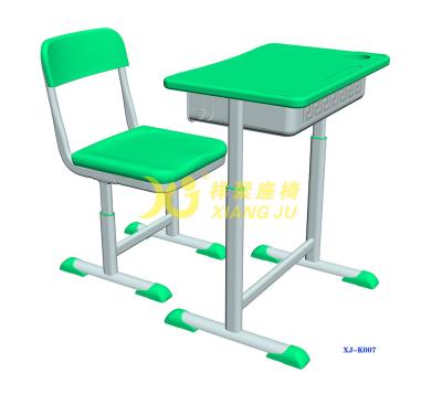 China Height Hollow Polythylene Adjustable Student Desk And Chair Set Size 600*400mm for sale