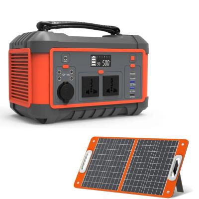 China Portable Lithium Battery Power Station 600W 162Ah AC DC USB Quick Charge Solar Generator for sale