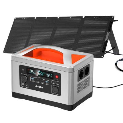 China 14kg Home Battery Power Station 1200W Lithium Ion Battery Solar Generator for sale
