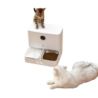 China ABS Pet Feeder And Water Dispenser Smart Automatic Pet Feeder With WiFi / Camera for sale