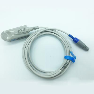 China Medical Materials  Reusable SPO2 Sensors Adult Finger 3M Cable Compatible Mindray PM9000 for sale
