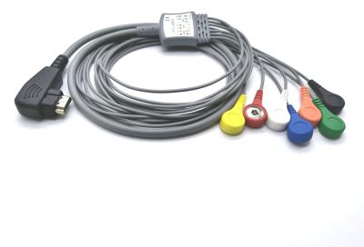 中国 DMS300-3A IEC AHA Holterは7つの鉛ECG患者MoniterのためのTPU 1mをケーブルで通信する 販売のため