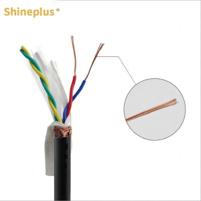 China RVSP 18/20/24 RVVPS Signal Line Shielded Cable Double Twisted Double Screen RS485 Communication Line for sale
