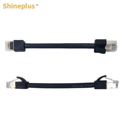 China 1Gmbps, 250Mhz,RJ-45 connector CAT6 six types of oxygen free copper short head shielded finished network cable for sale