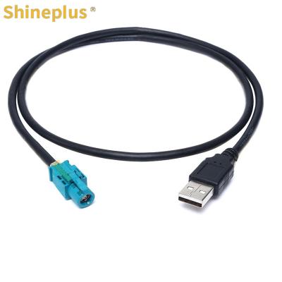 China HSD4P straight female head to USB car connection harness LVDS high-speed universal connection extension cable for video en venta