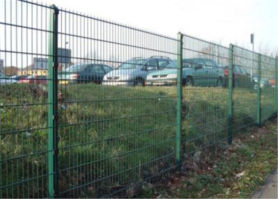 China Green Powder Coated 1.5mm Welded Wire Mesh Fencing Sercurity Double Panels With Post for sale