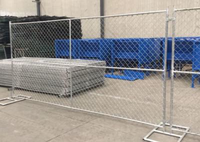 China Galvanized Panels 6ft X 12ft Temp Chain Link Fence For Construction for sale