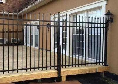 China 8FT Galvanized Wrought Iron Fence Q235 Steel For Residential for sale