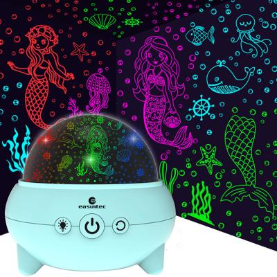 China Bedroom RGB Star Projector Animal , Multiscene Mermaid Night Light Projector for sale