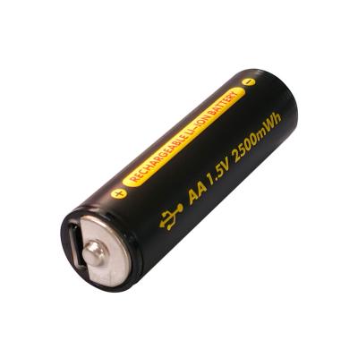 China 1.5V / 2500mWh Lithium AAA Rechargeable Batteries 2000 Cycle 2H Fast Charging for sale