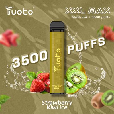 China Factory Yuoto XXL MAX 3500 Puffs Disposable Vape strawberry kiwi flavors for sale
