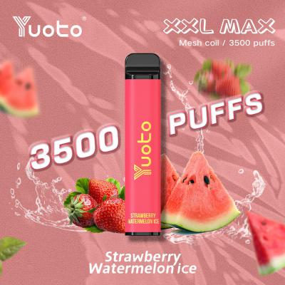 China Yuoto xxl Max 3500 Puffs strawberry watermelon original factory  e cig 5% nitotion 9mle liquid for sale