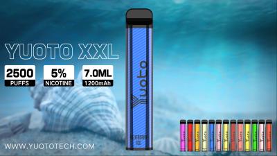 Chine Yuoto XXL 2500 Puffs Disposable Vape Pen Hookah with 7ml E-Liquid 1200mAh Battery Directly from China Factory à vendre